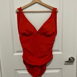 Red One Piece Swimsuit